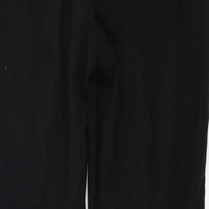 Womens UK Size 12 Marks and Spencer Regular Fit  Black Trousers