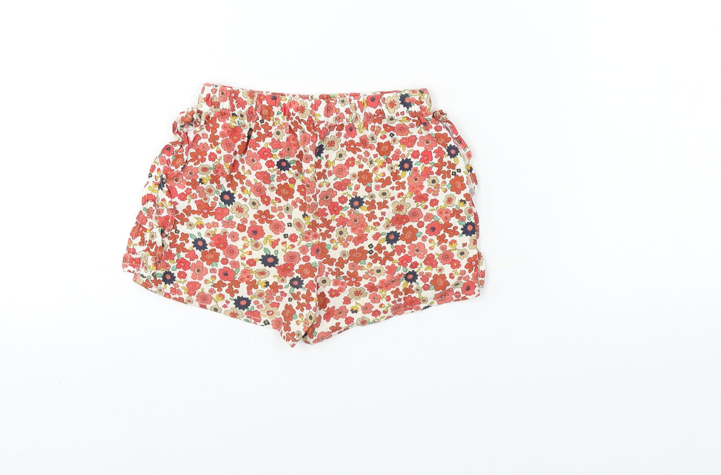 Matalan  Girls Red Floral  Cropped  Size 3-6 Months