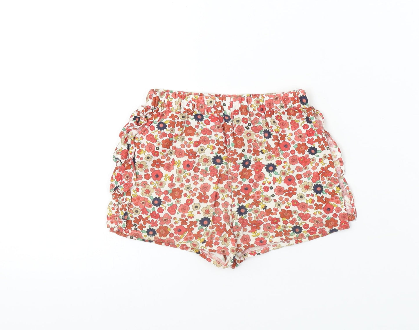 Matalan  Girls Red Floral  Cropped  Size 3-6 Months