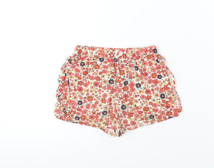 Matalan  Girls Red Floral  Cropped  Size 3-6 Months