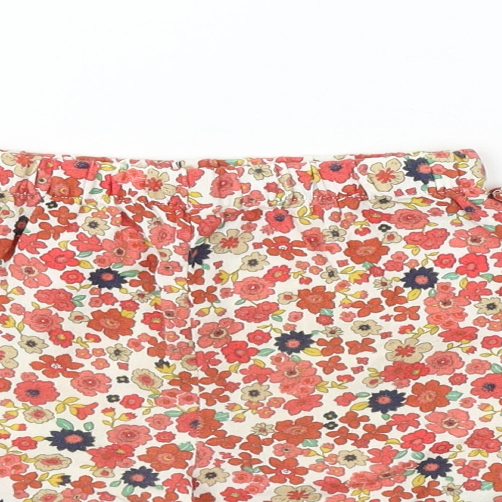 Matalan  Girls Red Floral  Cropped  Size 3-6 Months