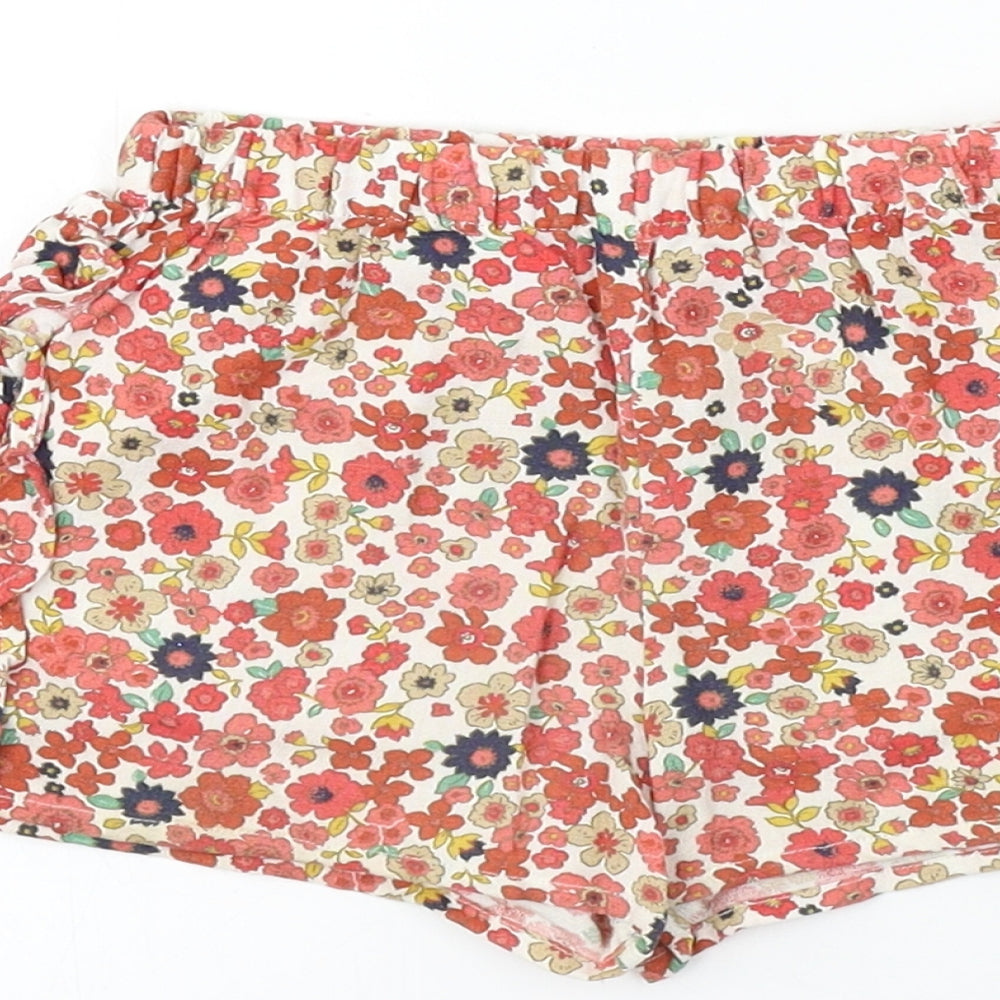 Matalan  Girls Red Floral  Cropped  Size 3-6 Months