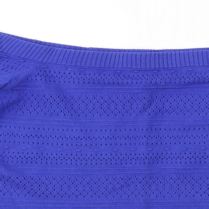 Womens UK Size 10 Dorothy Perkins Blue Pullover Jumper