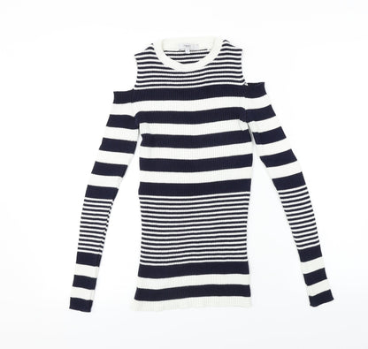 Womens UK Size 8 NEXT White Pullover Jumper