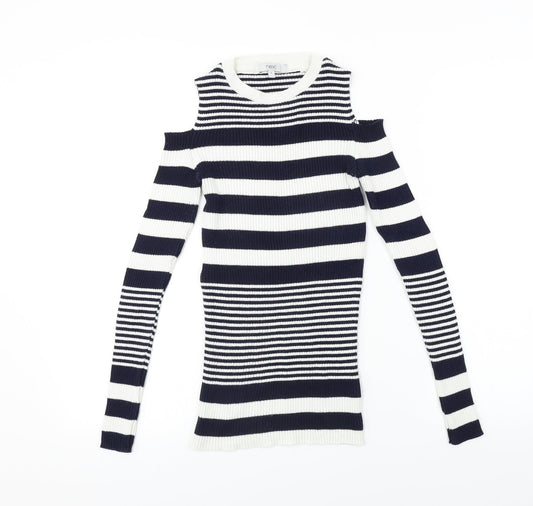 Womens UK Size 8 NEXT White Pullover Jumper