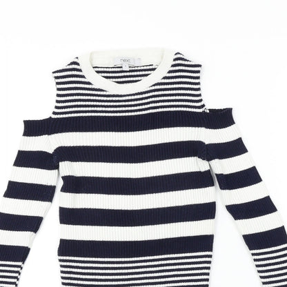 Womens UK Size 8 NEXT White Pullover Jumper