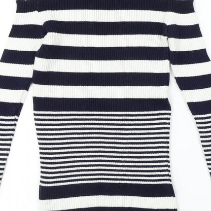 Womens UK Size 8 NEXT White Pullover Jumper