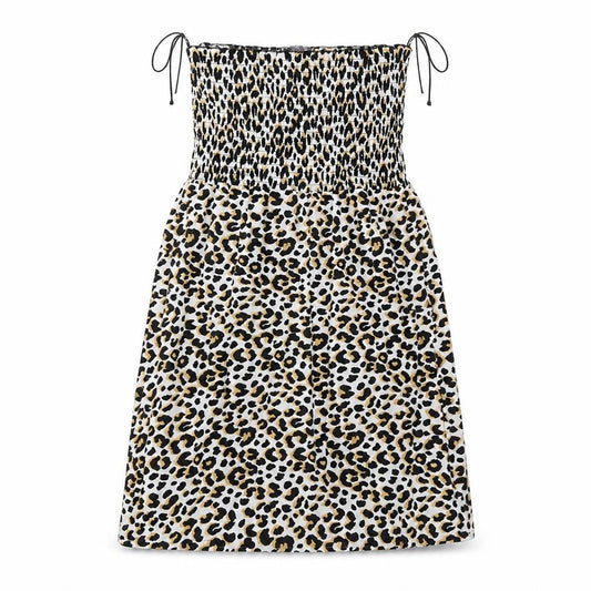Studio Womens White Animal Print  A-Line  Size 12