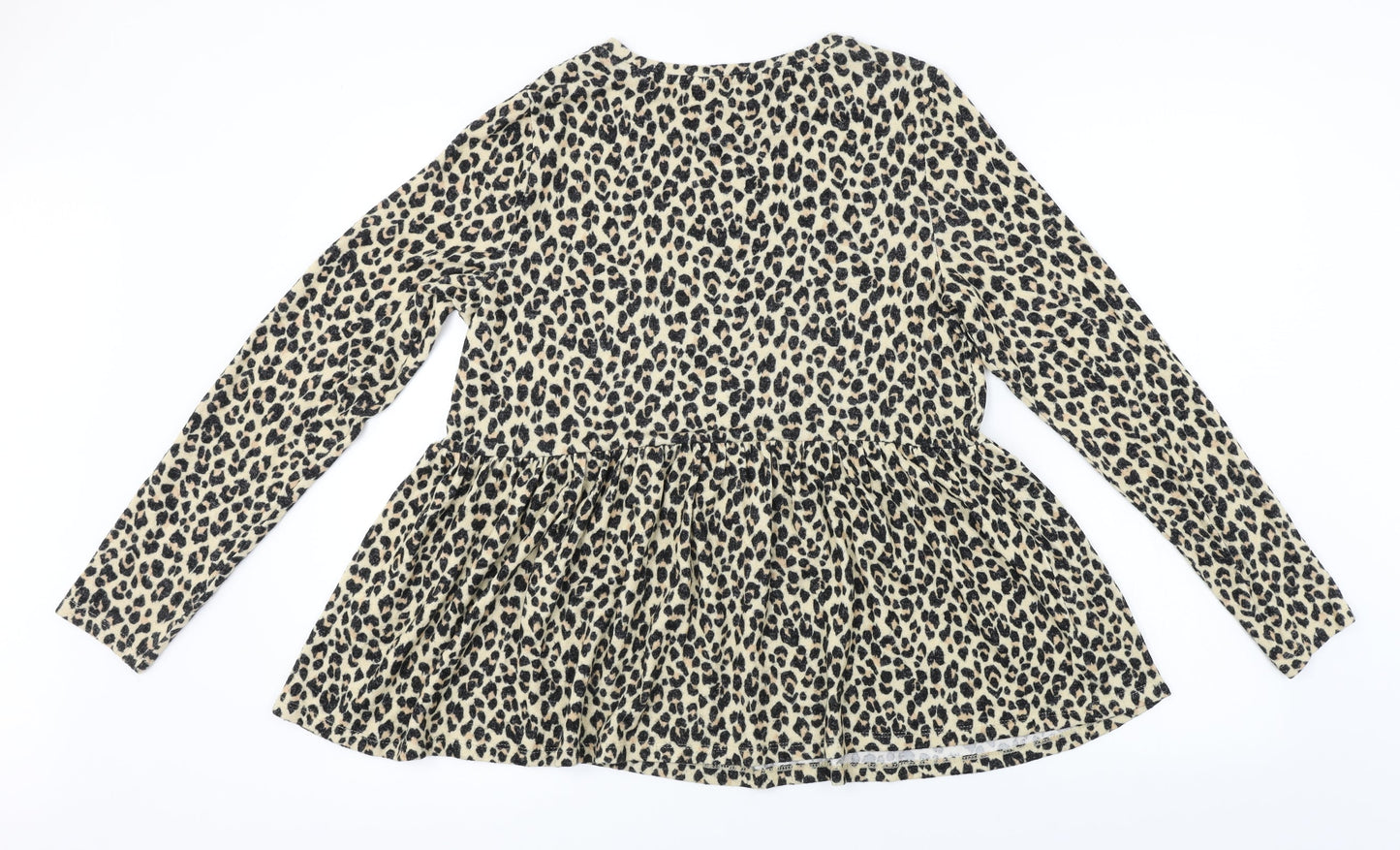 F&F  Womens Beige Animal Print  Pullover Jumper Size 12