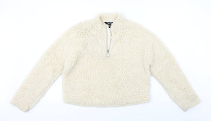 New Look  Girls Ivory   Henley Jumper Size 12-13 Years