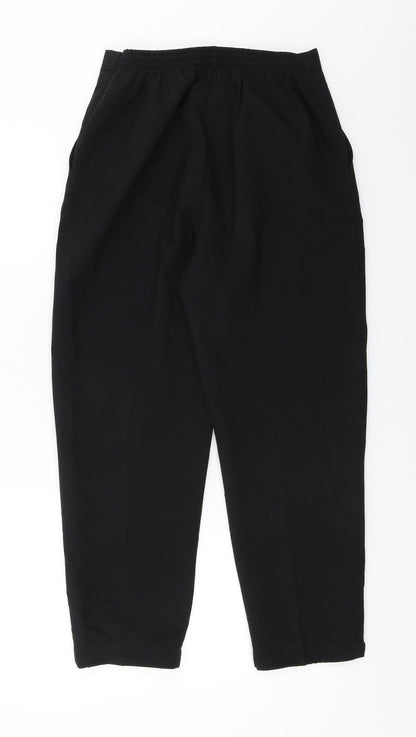 Womens UK Size 10 Preworn Regular Fit  Black Trousers