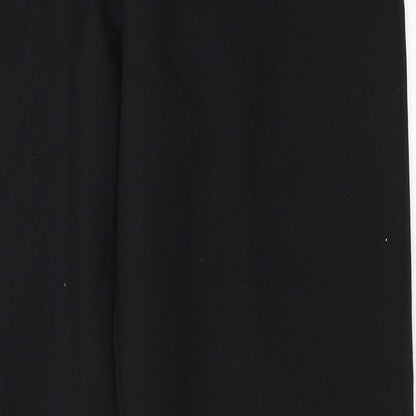 Womens UK Size 10 Preworn Regular Fit  Black Trousers