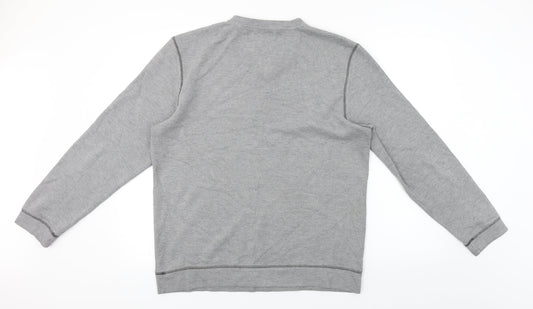 Lincoln  Mens Grey   Pullover Jumper Size L