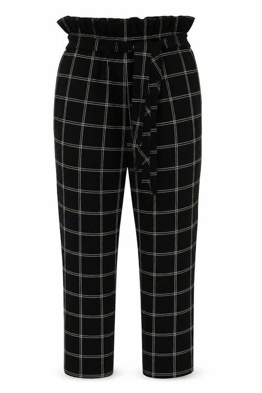 Womens UK Size 10 PRETTYLITTLETHING Regular Fit  Black Trousers