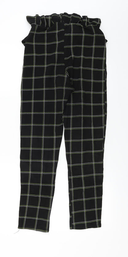 Womens UK Size 10 PRETTYLITTLETHING Regular Fit  Black Trousers