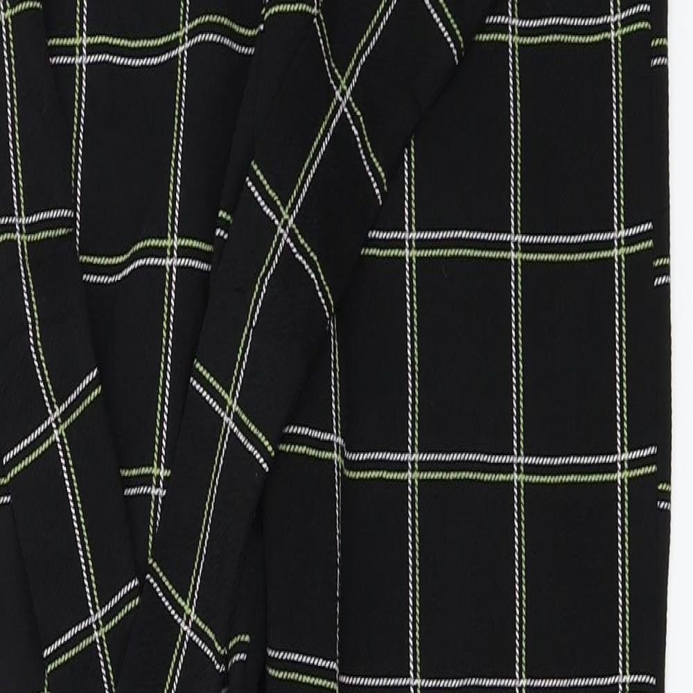 Womens UK Size 10 PRETTYLITTLETHING Regular Fit  Black Trousers