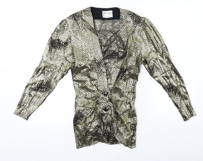 mark Angelo  Womens Gold   Cardigan Jumper Size 10