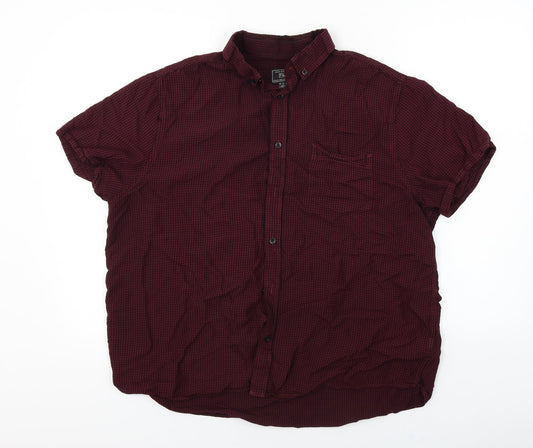 F&F  Mens Red Check   Button-Up Size L