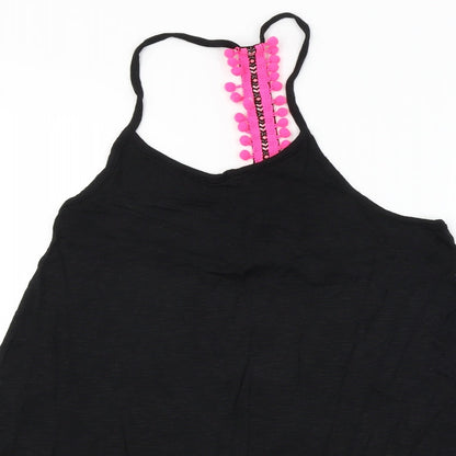 Papaya  Womens Black   Basic T-Shirt Size M