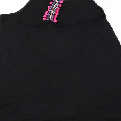 Papaya  Womens Black   Basic T-Shirt Size M