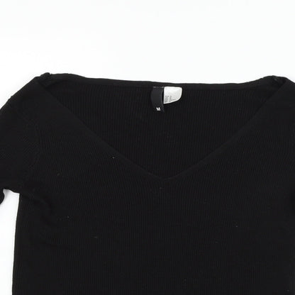 Divided Womens Black   Pullover Jumper Size M