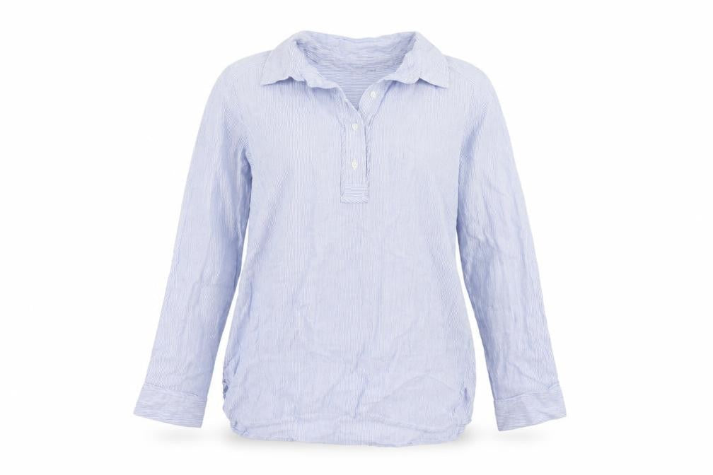 Womens UK Size 10 Klass Blue Basic Button-Up