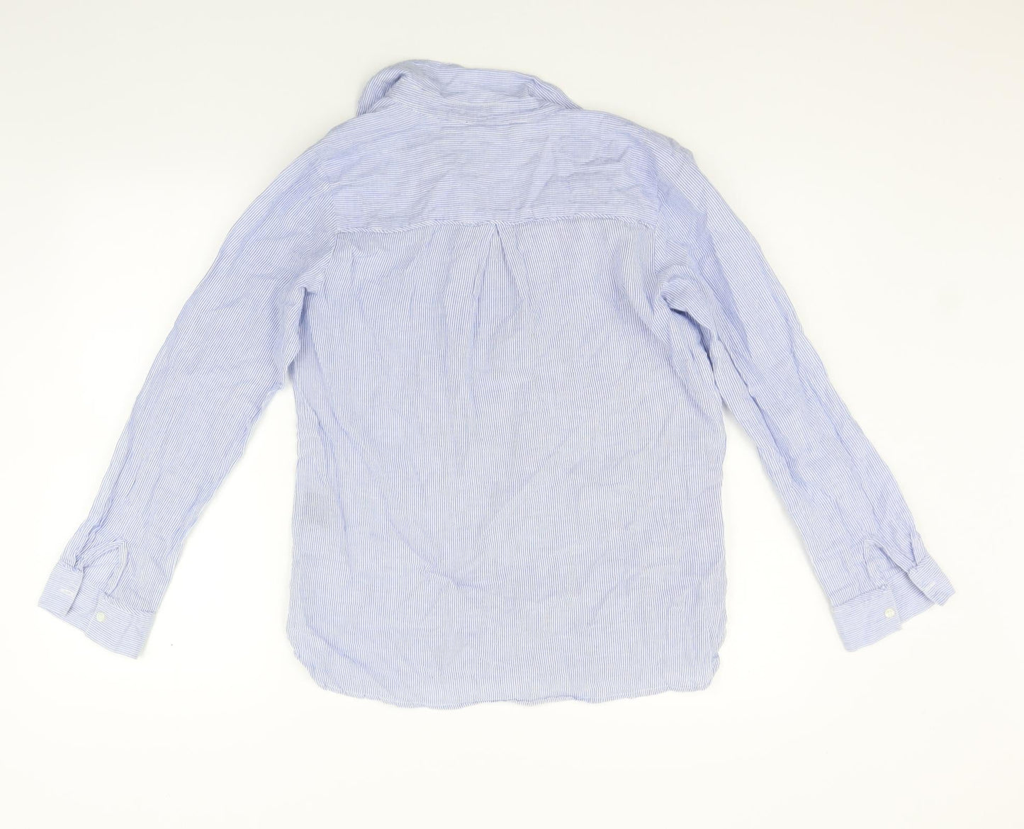 Womens UK Size 10 Klass Blue Basic Button-Up