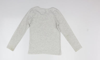 Primark Girls Grey   Basic T-Shirt Size 9-10 Years