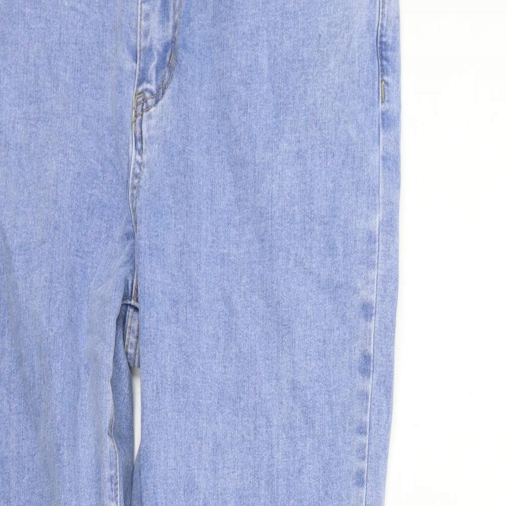 SheIn Womens Blue   Straight Jeans Size L L30 in