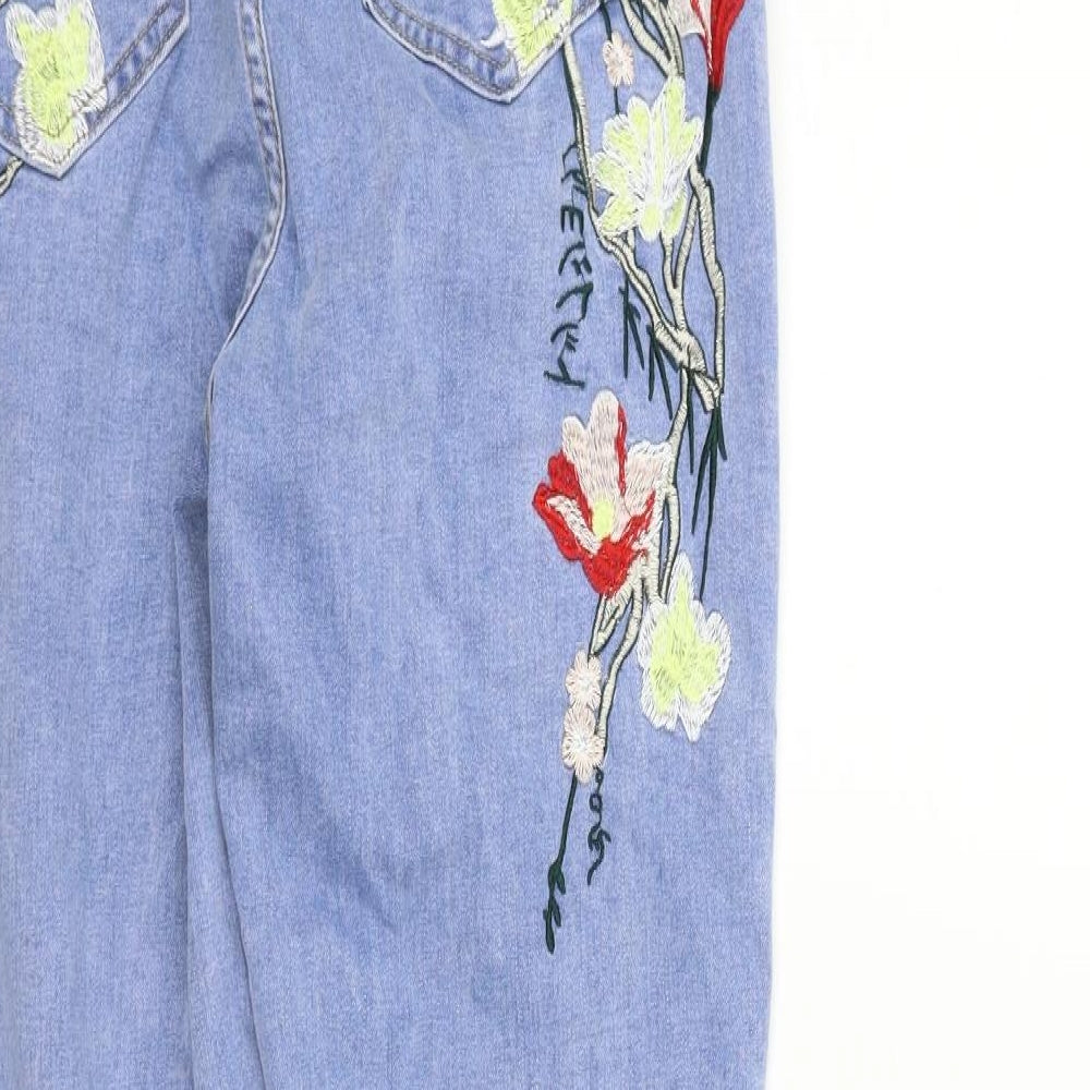 SheIn Womens Blue   Straight Jeans Size L L30 in