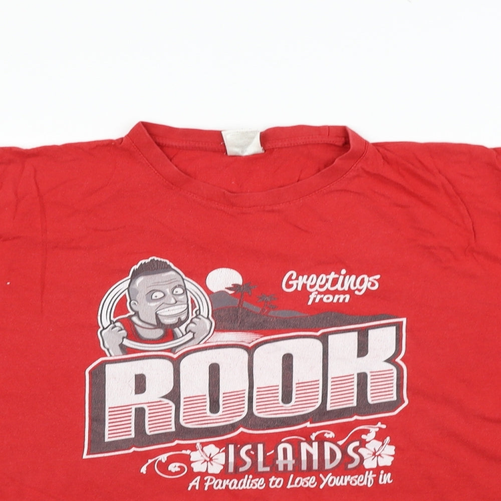 bec Mens Red    T-Shirt Size XL