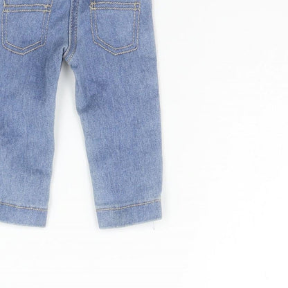Monsoon Girls Blue   Cargo Jeans Size 0-3 Months