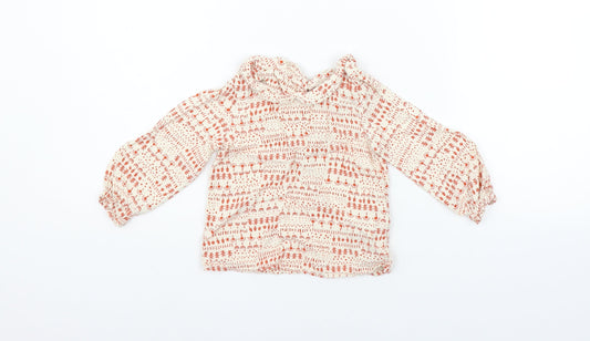 Marks and Spencer Girls Beige   Pullover Jumper Size 12-18 Months