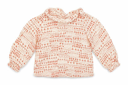 Front view of Marks & Spencer girls’ beige jumper, size 12-18, months