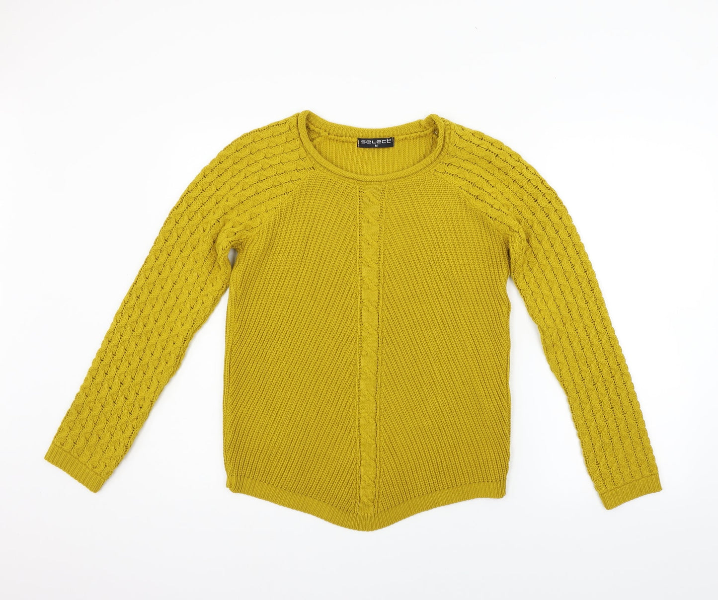 Womens UK Size M Select Yellow Pullover Jumper