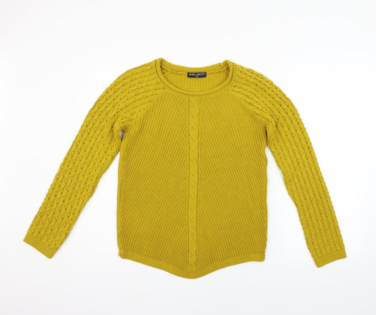 Womens UK Size M Select Yellow Pullover Jumper