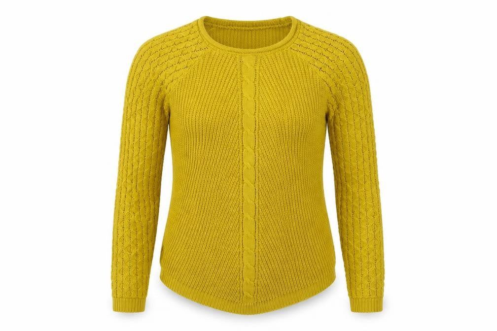 Womens UK Size M Select Yellow Pullover Jumper