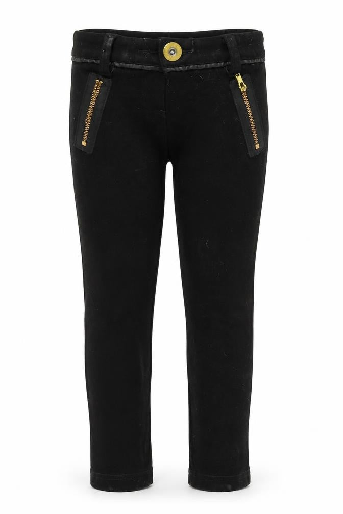 Next Girls Black   Jegging Trousers Size 5 Years