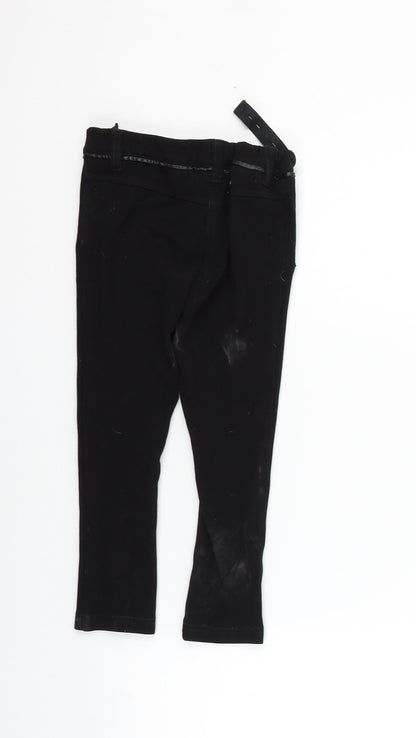 NEXT Girls Black   Jegging Trousers Size 5 Years