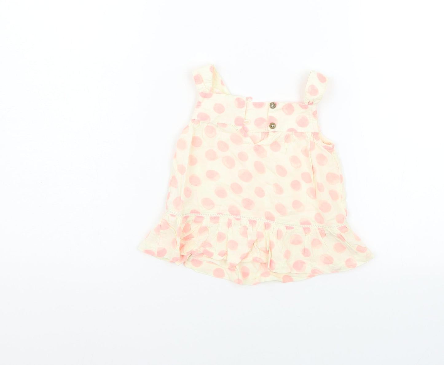 FRED & FLO Girls Beige Geometric  A-Line  Size 12-18 Months