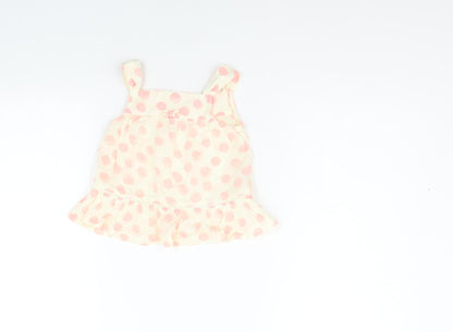 FRED & FLO Girls Beige Geometric  A-Line  Size 12-18 Months