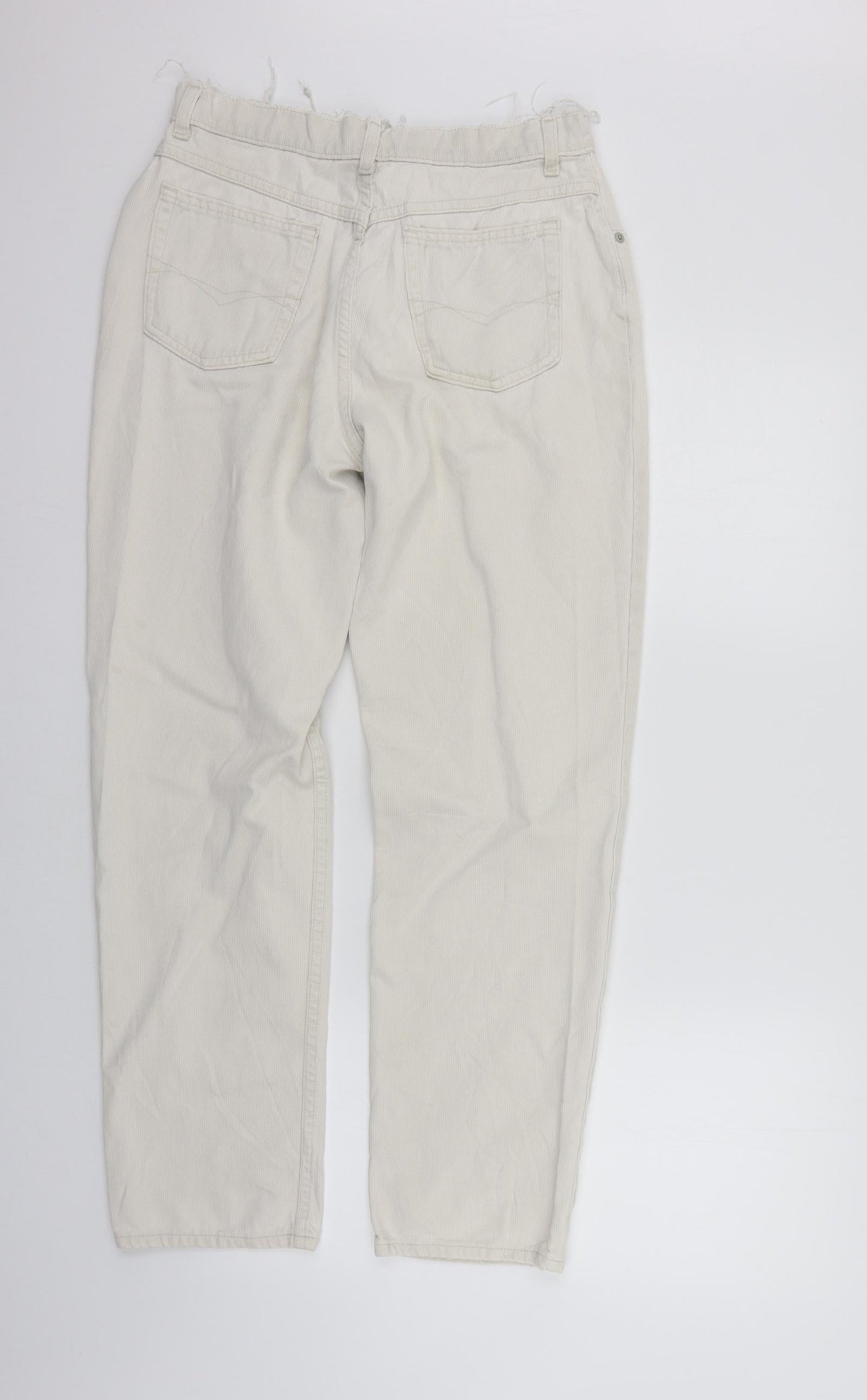 Womens UK Size 14 Marks and Spencer Regular Fit  Beige Trousers