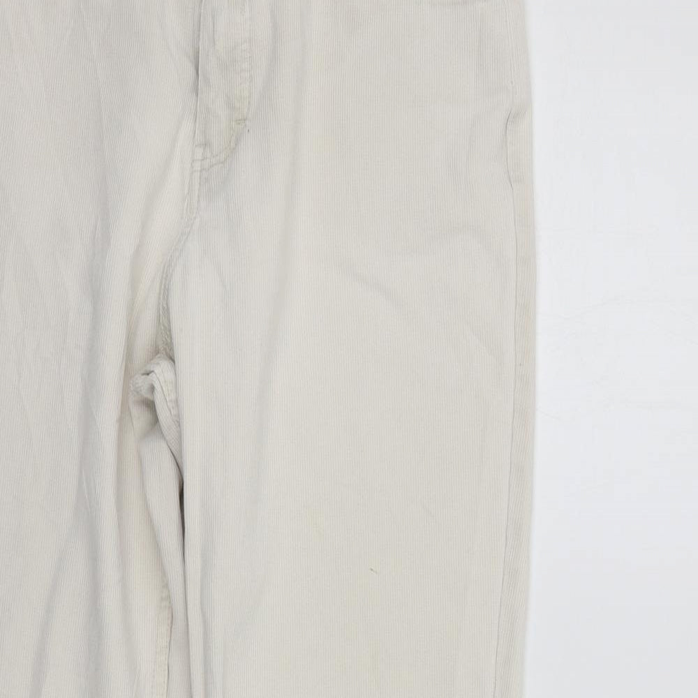 Womens UK Size 14 Marks and Spencer Regular Fit  Beige Trousers