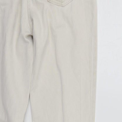 Womens UK Size 14 Marks and Spencer Regular Fit  Beige Trousers