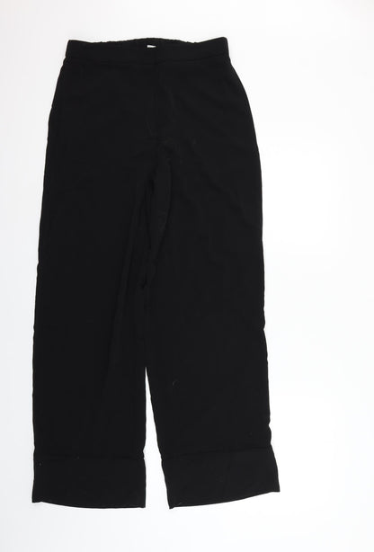 H&M Womens Black   Trousers  Size 12 L29 in