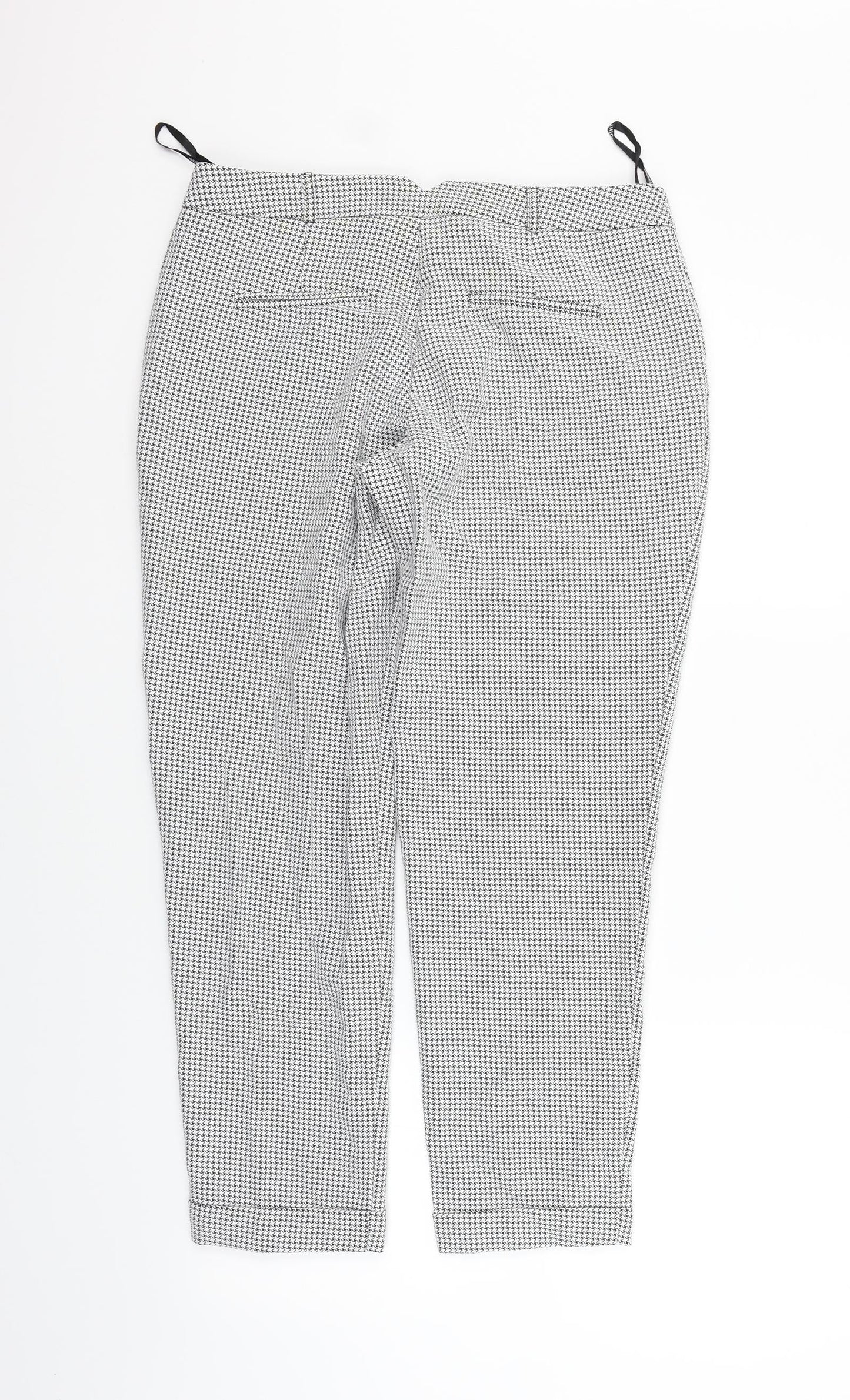 Womens UK Size 10 Dorothy Perkins Regular Fit  Silver Trousers