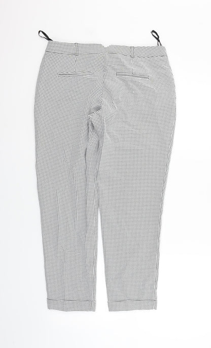 Womens UK Size 10 Dorothy Perkins Regular Fit  Silver Trousers