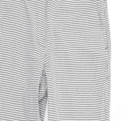 Womens UK Size 10 Dorothy Perkins Regular Fit  Silver Trousers