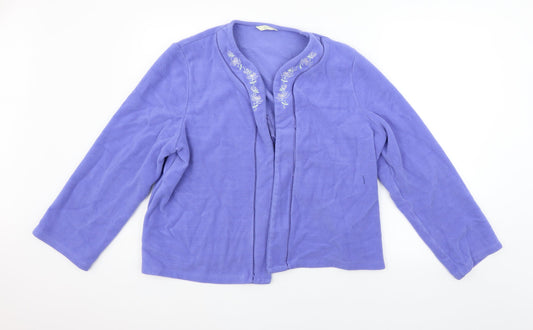 Marks and Spencer Womens Purple   Cardigan Jumper Size 16