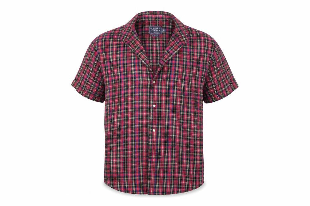Mens UK Size M Topman Red  Button-Up Short Sleeve Casual Shirt